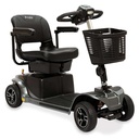 Revo 2.0 in Grey Street, front three-quarter view, shown with Pride's optional under-seat storage bins