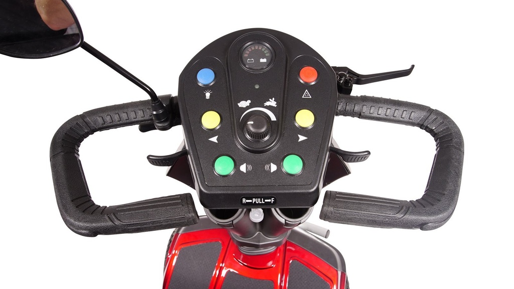 Patriot GR575 heavy duty scooter tiller with colour buttons and a charge port
