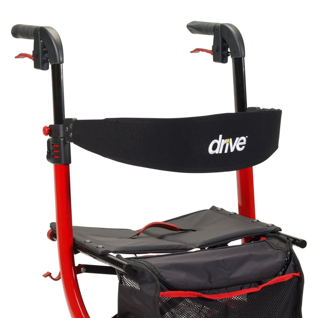 Close-up of the Nitro backrest, height knob and red release button