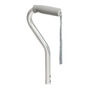 Close view of the offset bend and grey sponge grip on the Drive 730-320 cane