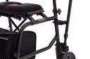 The holder clamp bolted to the frame tube of a black neXus rollator