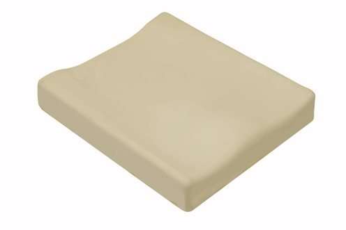 GO cushion in a cream stretch cover, showing the mild contour at the front edge