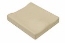 GO cushion in a cream stretch cover, showing the mild contour at the front edge