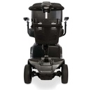 Front view of the Grey Street Revo 2.0 with the LED headlight in the tiller and the front basket