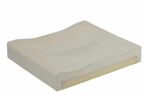 GO cushion corner view with the cover open, showing the foam layer inside