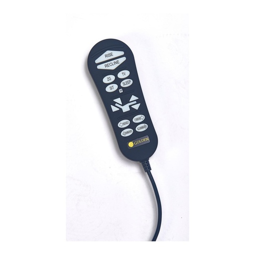 Golden hand control for the DayDreamer PR-632, cord hanging down