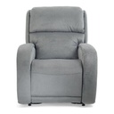 Golden EZ Sleeper PR-735 in grey fabric, front view with the footrest in