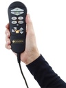 Golden hand control for the EZ Sleeper PR-735, with the cord hanging