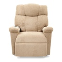 Beige fabric on the UC830, footrest closed, straight-on view