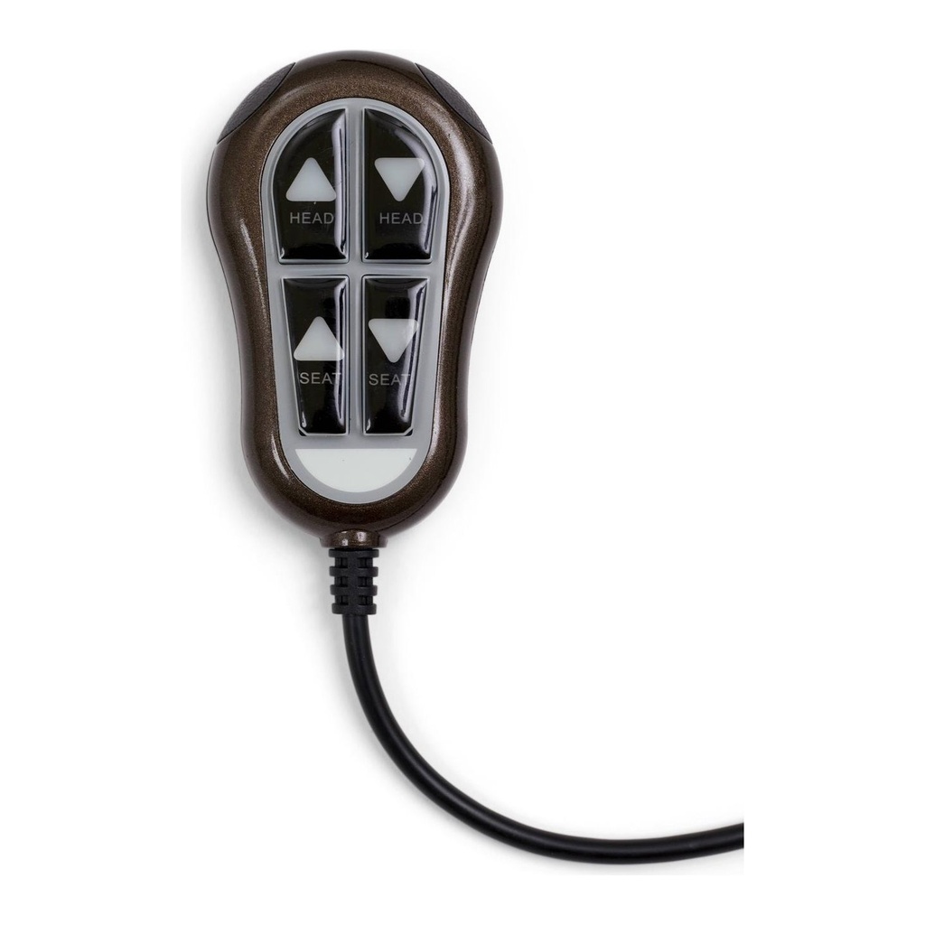 Hand control for the Golden Holmes UC830, with head and seat buttons