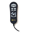 Golden hand control for the MaxiComforter PR545, logo on the remote