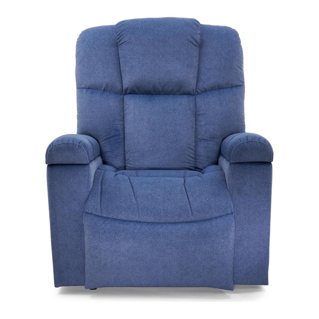 Golden Regal PR504-MLA lift chair in blue, three-quarter view