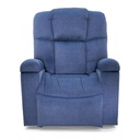 Golden Regal PR504-MLA lift chair in blue, three-quarter view
