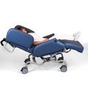K-Care Air Comfort Chair reclined, with the leg rest out