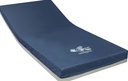 Invacare Solace 1080 mattress in blue, logo on the cover, angled on white