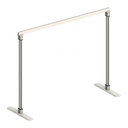 Bare Savaria frame with two posts, one rail, and flat feet, shown with no motor fitted