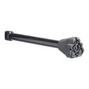 Treaded rubber tip on the black Airgo cane shaft