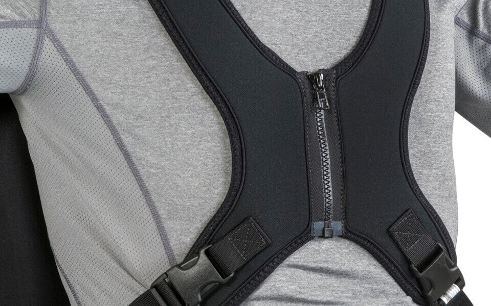 Jay zipper anterior trunk support with a centre zipper and lower side-release buckles