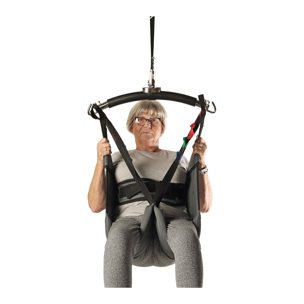 HighStar hygiene sling without a head panel, open seat and padded legs