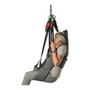 Side view of the HighStar hygiene sling with head support and an open seat