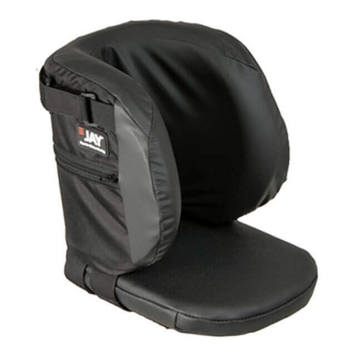 JAY Single Foot Box in standard height with a black padded cover and JAY logo