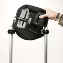 FlexLoc 2 quick-release mount being released on a Ride Designs Java Decaf back