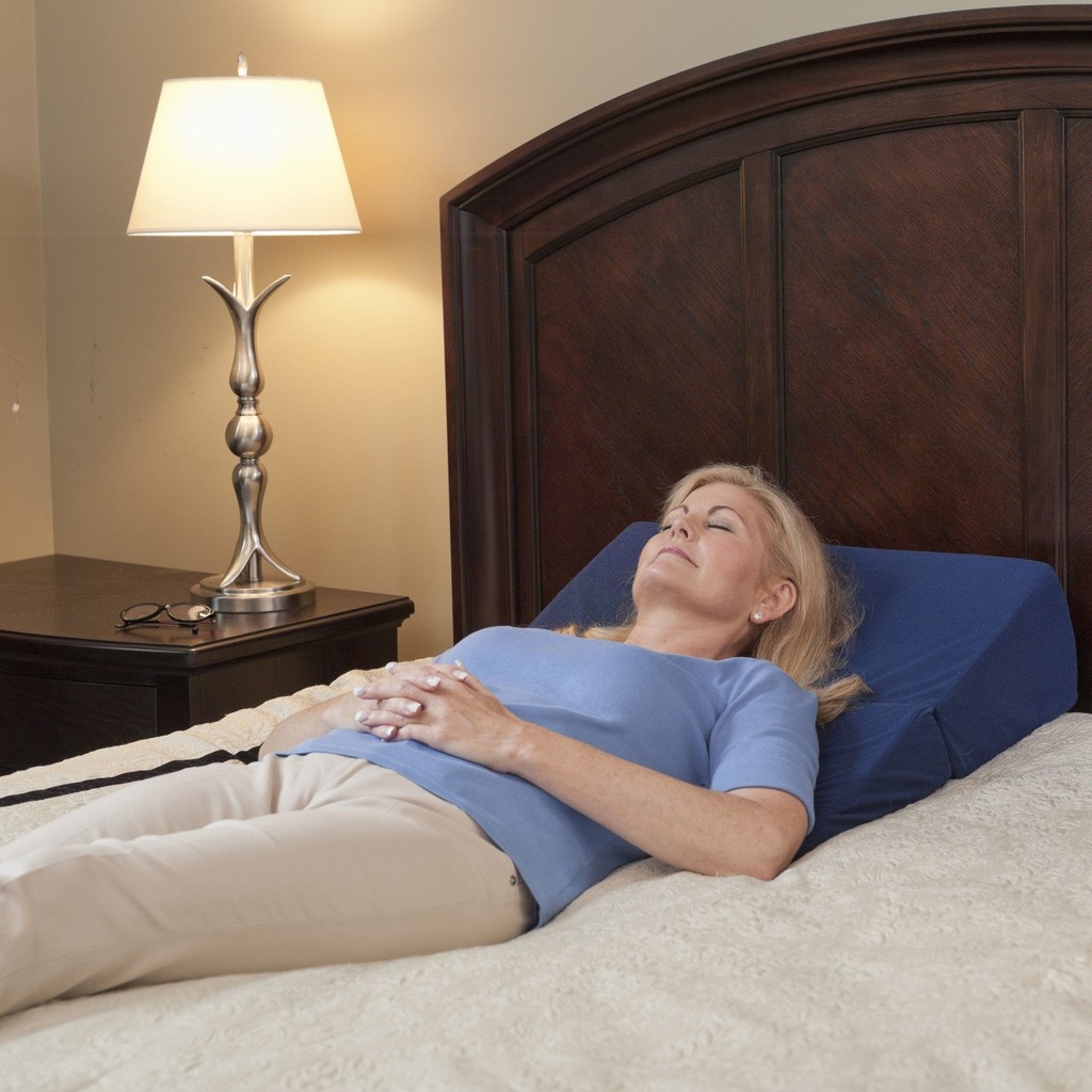 Navy Drive folding bed wedge under the head and shoulders