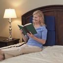 Navy Drive folding bed wedge used upright as a backrest