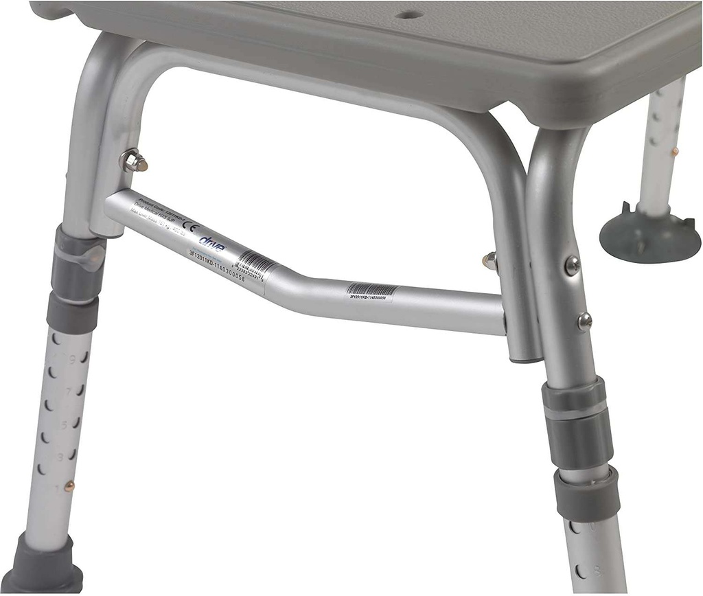 Close view of the transfer bench frame, with the 12011KD-1 label on the tube
