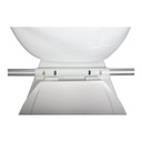 RTL12000 mounting flange from behind the bowl, rail through the bracket