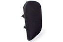 Lunar Slim backrest from the side, black stretch cover with two mounting pins on the shell edge