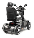 Rear three-quarter view of the Drive Cobra GT4 scooter with its captain seat and rear shroud
