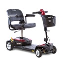 Go Go LX 4-wheel with its red colour panels, front basket and folding seat