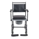 Drive Medical Upholstered Drop Arm Wheeled Commode