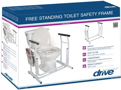Drive retail box for RTL12079, titled free standing toilet safety frame