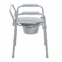 Drive Medical Folding Steel Commode RTL11158KDR
