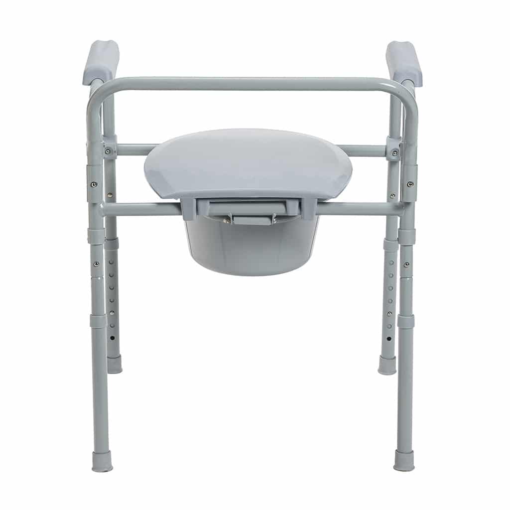 Drive Medical Folding Steel Commode RTL11158KDR
