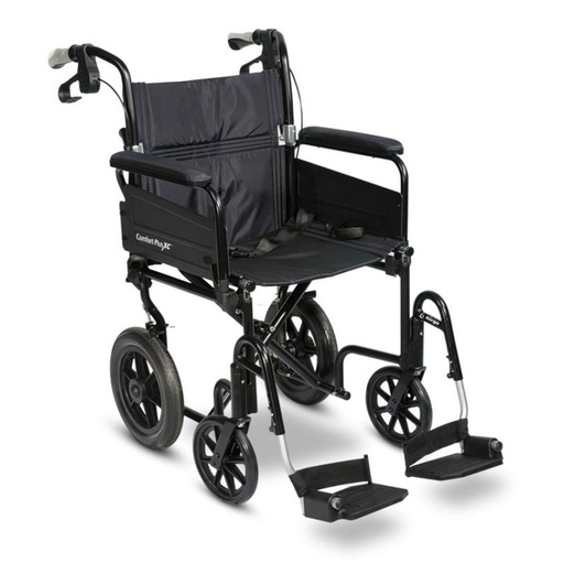 [700-830] Airgo Comfort-Plus Xc Tc, Black Transport Chair