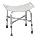 Drive Deluxe Bariatric Shower Chair, 500 lb, No Back, 12022KD-1