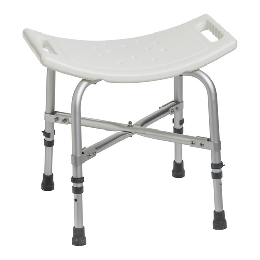[12022KD-1] Deluxe Bariatric Shower Chair With Cross-Frame Brace Without Back