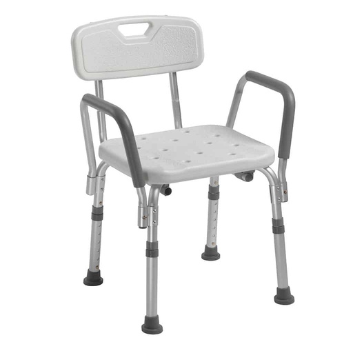 [12445KD-1] Drive Shower Chair With Back & Padded Arms