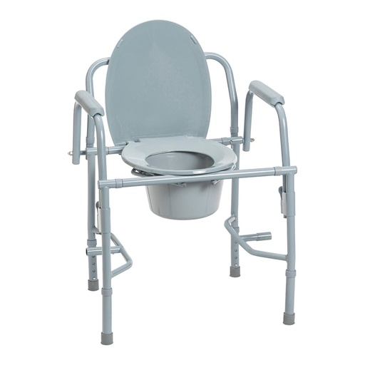 [11125KD-1] Deluxe Steel Drop-Arm Commode