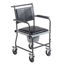 Upholstered Drop Arm Wheeled Commode by Drive Medical, 11120SV-1F