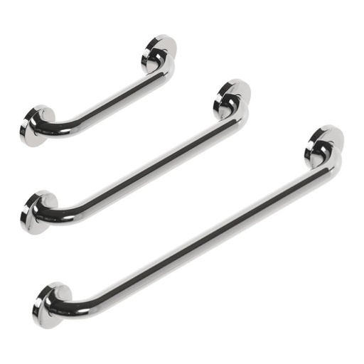 [G125CP24F9-10PK] Healthcraft 24" Grab Bar Polished Stainless Steel Chrome