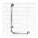 Parsons ADL Left Hand L-Shaped Chrome Grab Bar, 16 x 24 Inch