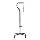 Airgo Comfort-Plus Quad Cane, Large K-Base, Black
