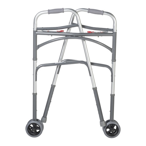 [10220-1WW] Bariatric Aluminum Folding Walker, Two Button