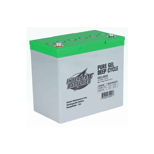 [GEL0055] Interstate 12V 50Ah GEL Deep Cycle Battery (GROUP 22F)