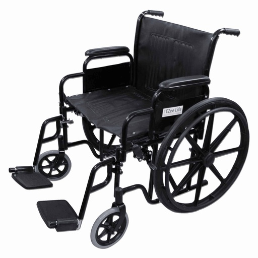 [CH1091-22] Ezeelife Standard Wheelchair Heavy Duty (22” WIDTH)