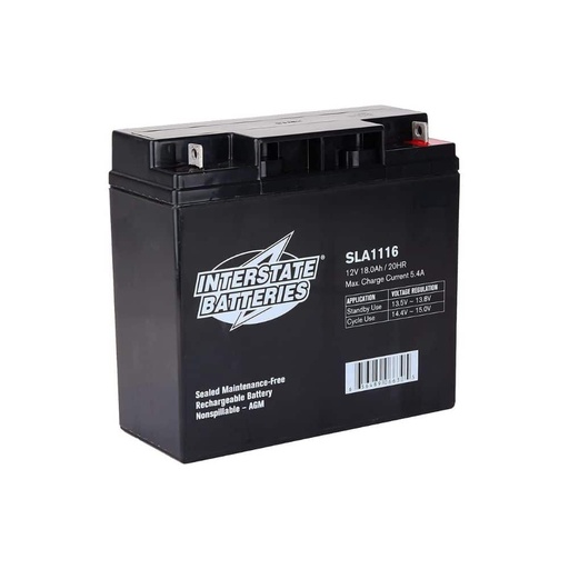 [SLA1116] Interstate 12V 18Ah Battery F1 Terminals
